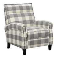 Picture of Grey Plaid Push Back Chair