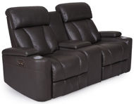 Picture of Reclining Power Loveseat Black