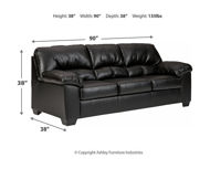 Picture of Brazoria Black Sofa & Love