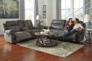 Picture of Austere Grey Reclining Loveseat