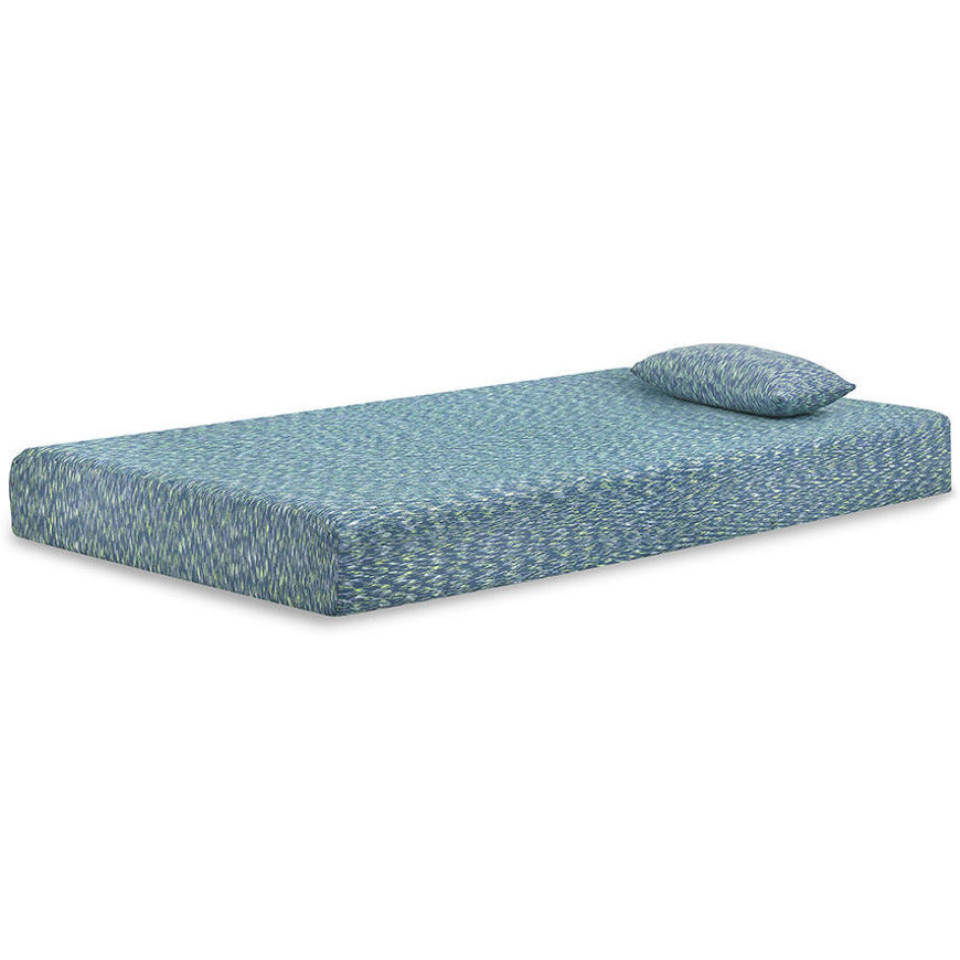 Picture of iKidz Blue Twin Mattress and Pillow