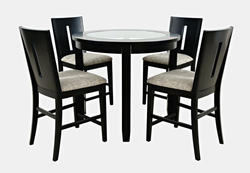 Picture of Urban Icon Black 5PC Round Counter High Table Set