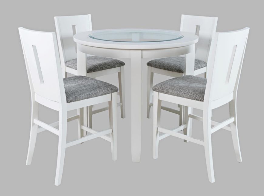 Picture of Urban Icon White 5PC Round Counter High Set
