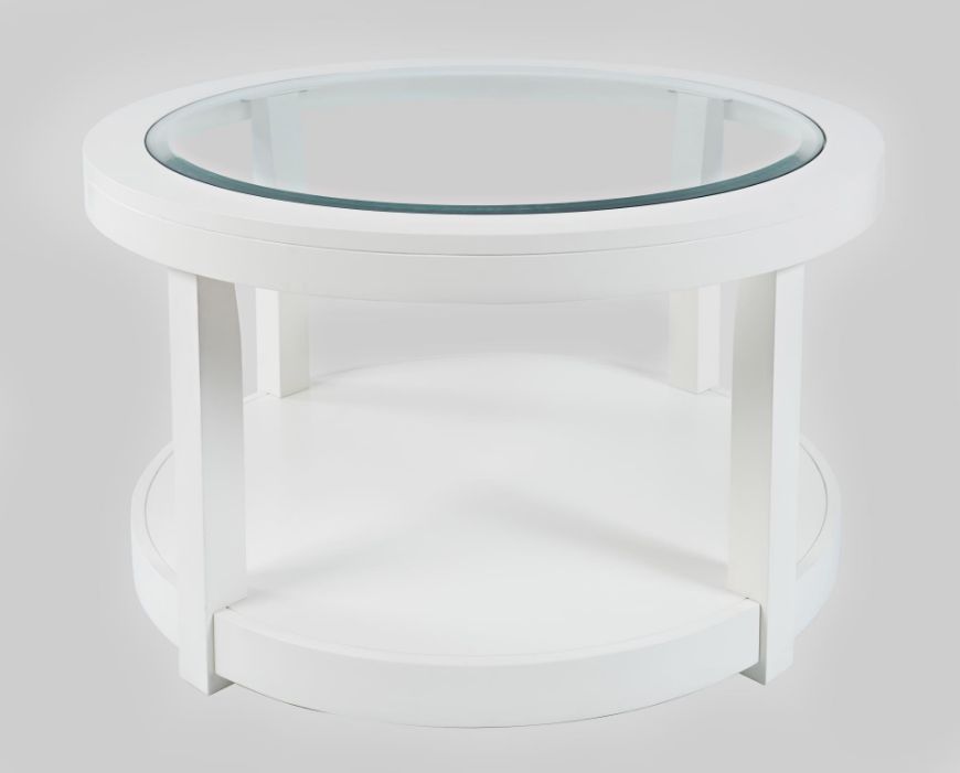 Picture of Urban White Round Cocktail Table 