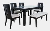 Picture of Urban Icon Black Ext Dining Table 6PC Set