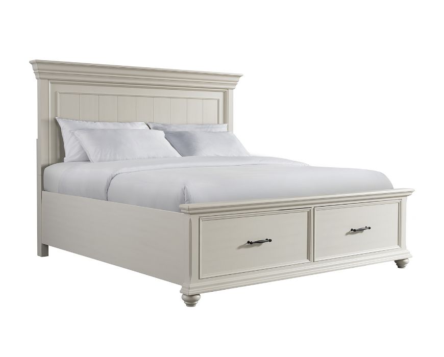 Picture of Slater White King Storage Bed 