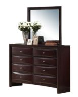 Picture of Emily Mahogany Dresser & Mirror