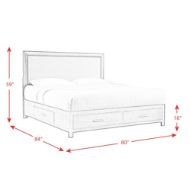 Picture of Shelby King Storage Bed