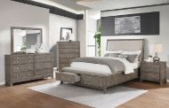 Picture of Mindi Grey Queen Upholstered Storage Bed