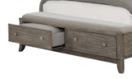 Picture of Mindi Grey King Upholstered Storage Bed