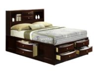Picture of Emily Mahogany Queen Storage Bed