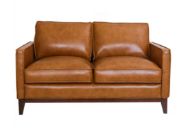 Picture of Newport Camel Leather Loveseat