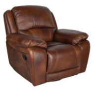 Picture of Saddle Power Leather Recliner