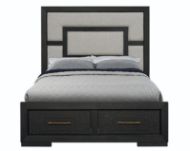 Picture of Charcoal Oak Queen Bed