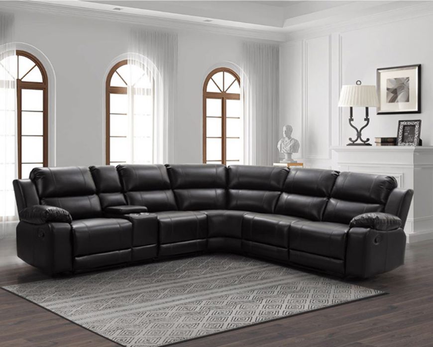 Picture of Anne Walnut 7pc Sectional 