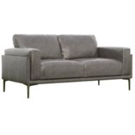 Picture of Stella Charcoal Leather Loveseat